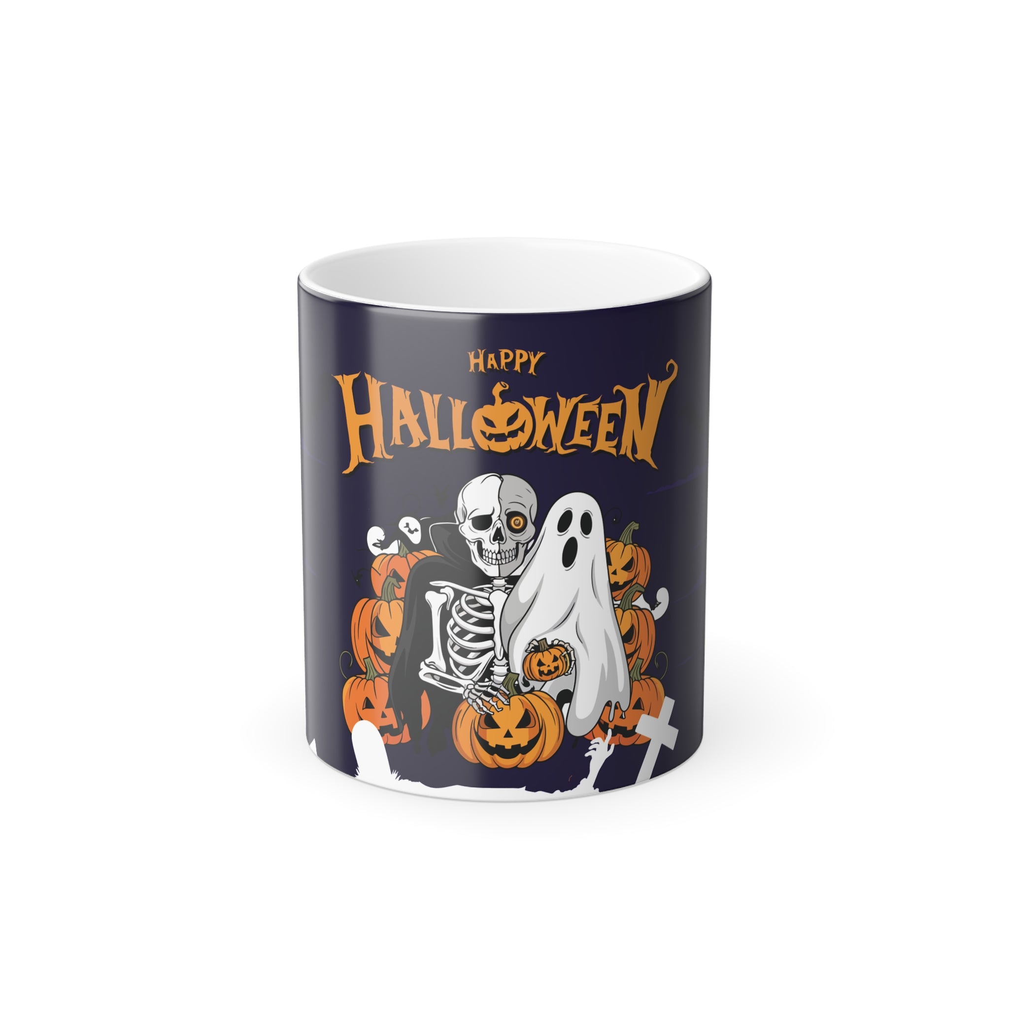 Halloween is Better with Skeleton | Color Morphing Mug